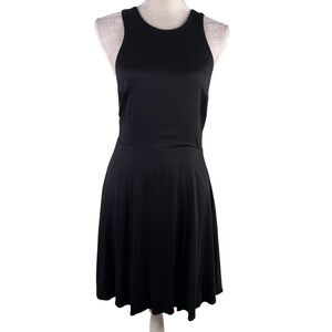 Silence and Noise black mini dress with open back